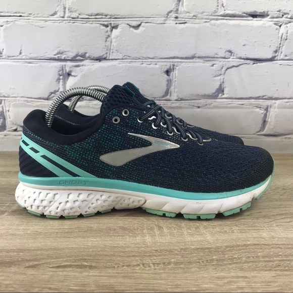 Brooks Shoes - Brooks Ghost 11 Blue Running Shoes Wide Fit